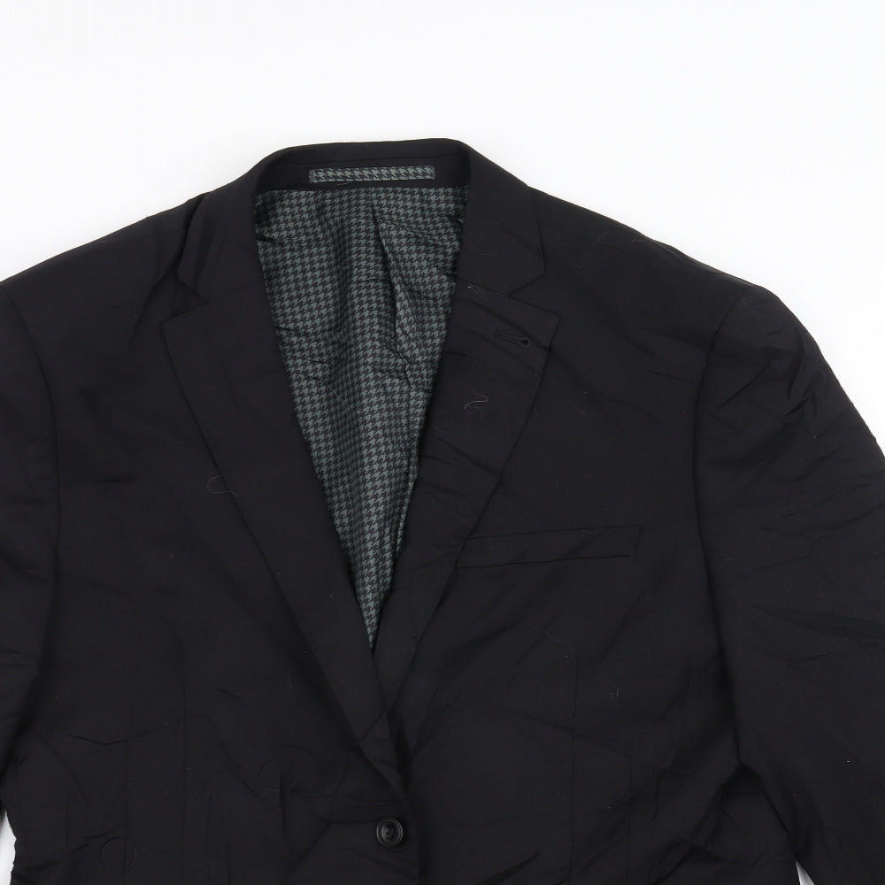 Mens UK Size 40 Marks and Spencer Regular Black Suit Jacket