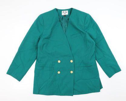 Womens UK Size 16 Le Suit Regular Green Suit Jacket
