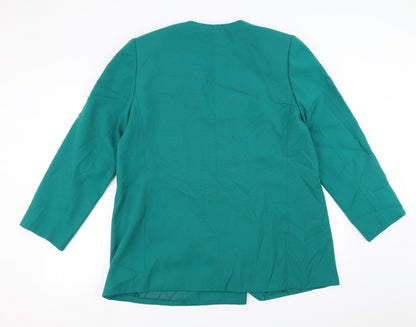 Womens UK Size 16 Le Suit Regular Green Suit Jacket