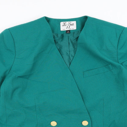 Womens UK Size 16 Le Suit Regular Green Suit Jacket