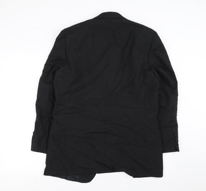 Mens UK Size 38 David Moss Regular Black Suit Jacket