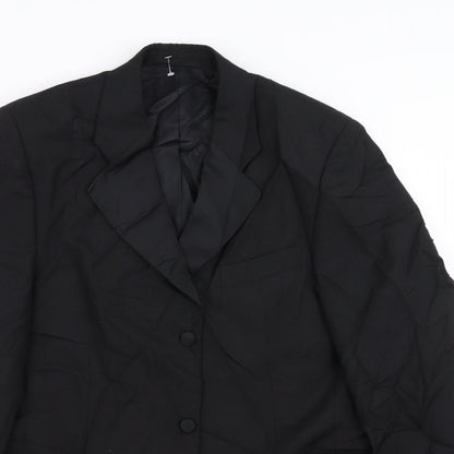 Mens UK Size 38 David Moss Regular Black Suit Jacket