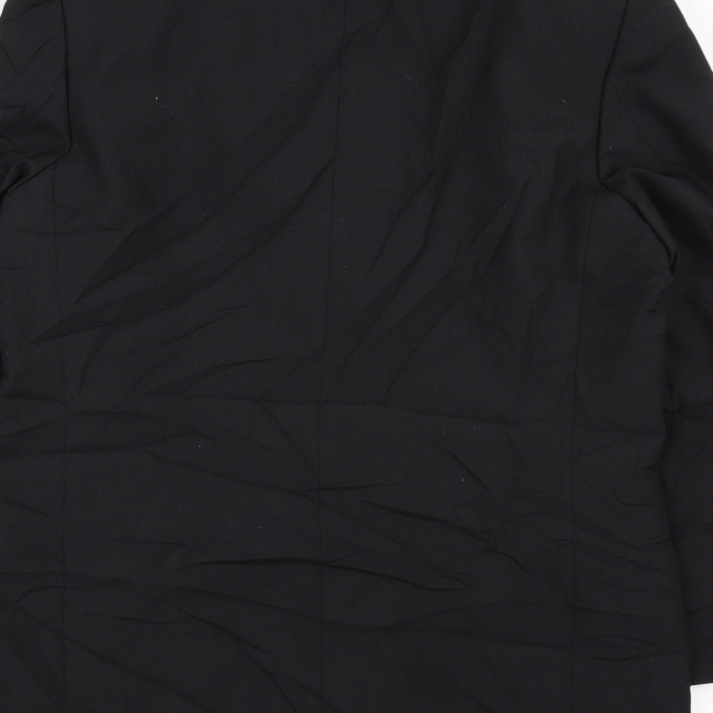 Mens UK Size 38 David Moss Regular Black Suit Jacket