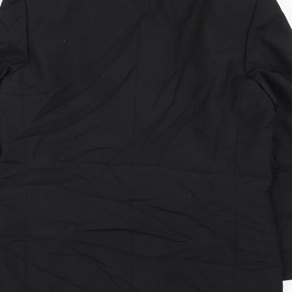 Mens UK Size 38 David Moss Regular Black Suit Jacket