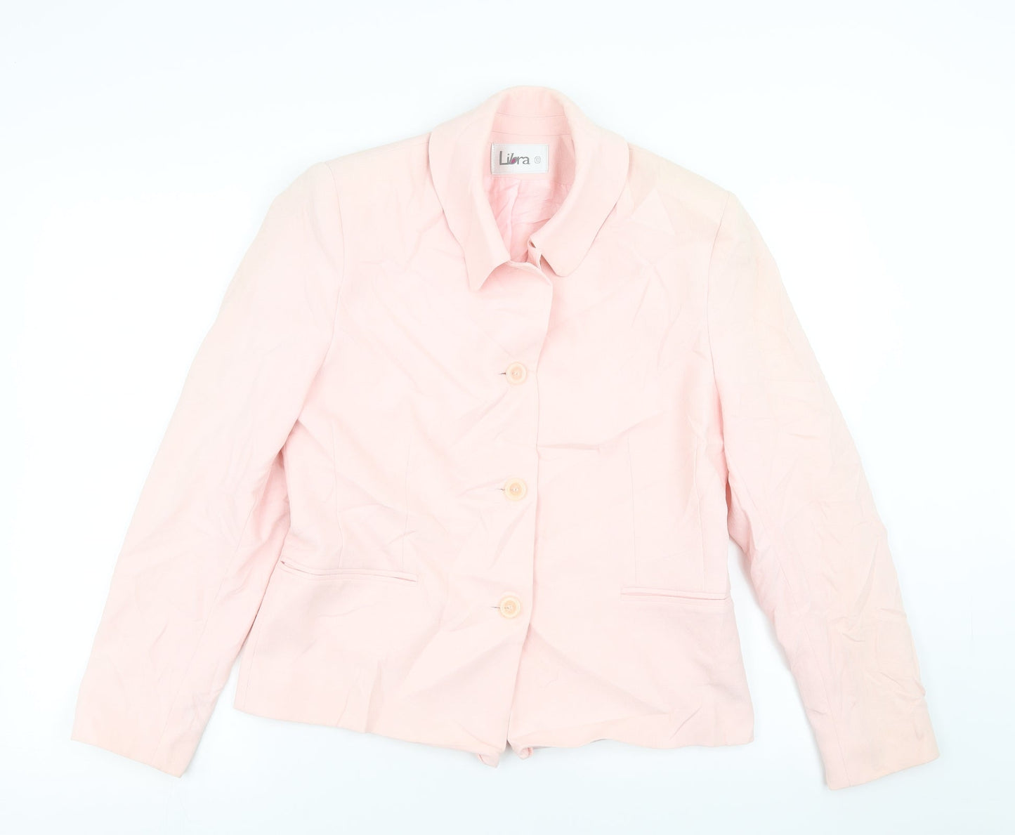 Womens UK Size 10 Libra Regular Pink Suit Jacket