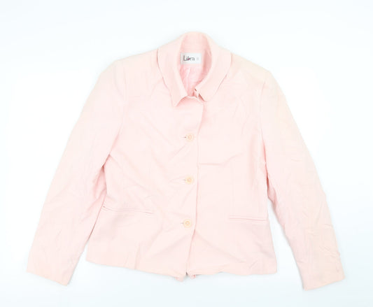 Womens UK Size 10 Libra Regular Pink Suit Jacket