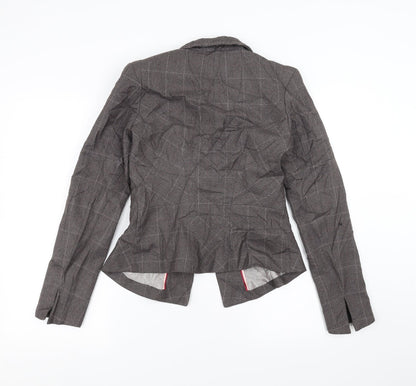 NEXT Womens Grey Check  Jacket Suit Jacket Size 6