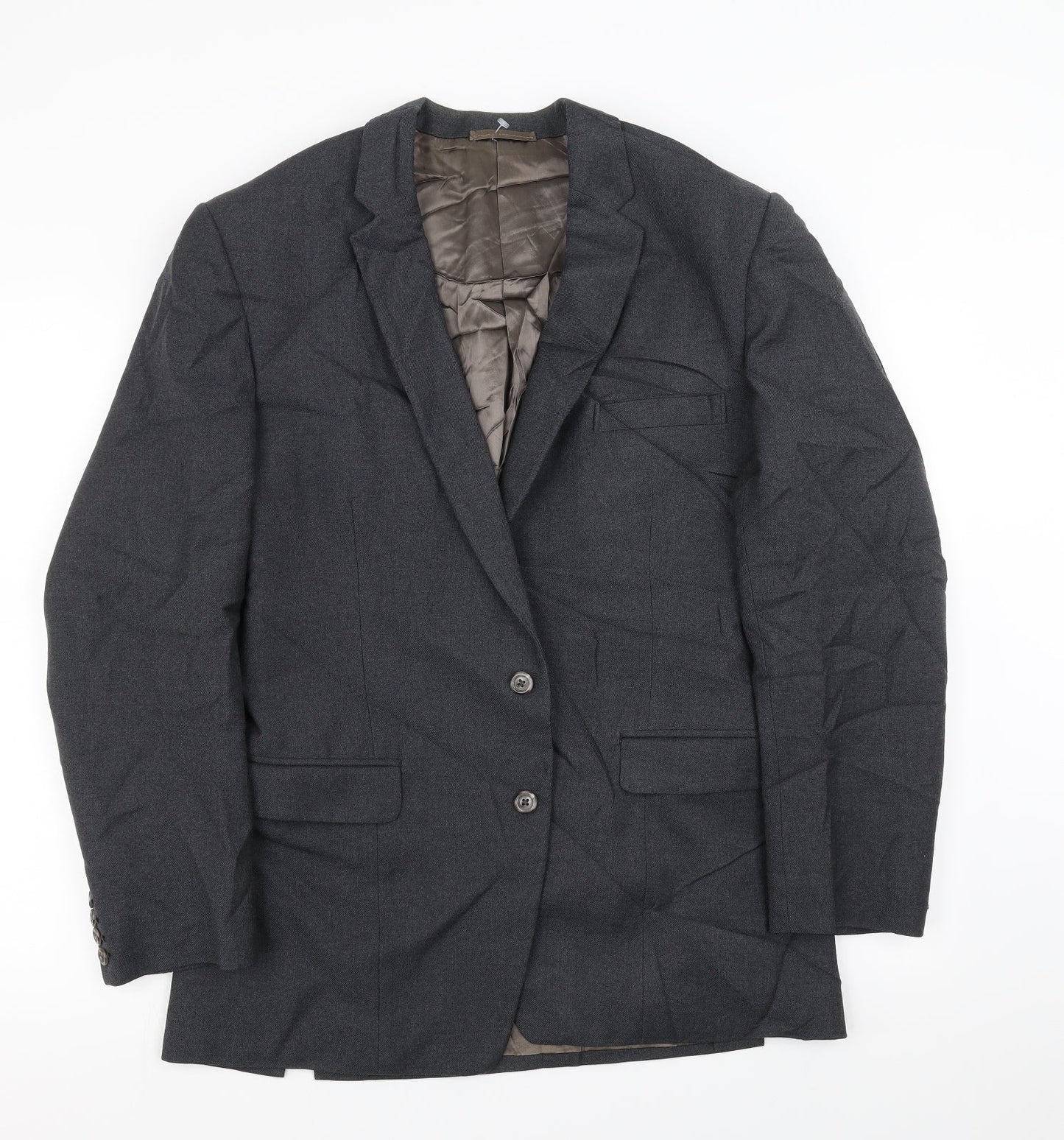 Mens UK Size 40 Preworn Regular Grey Suit Jacket