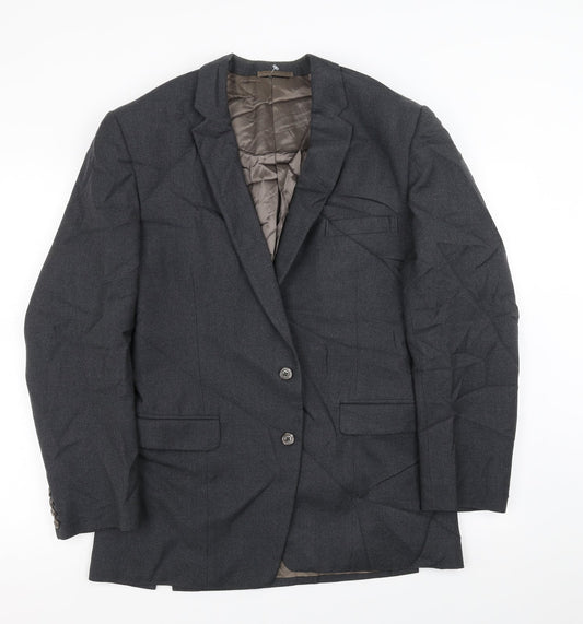 Mens UK Size 40 Preworn Regular Grey Suit Jacket