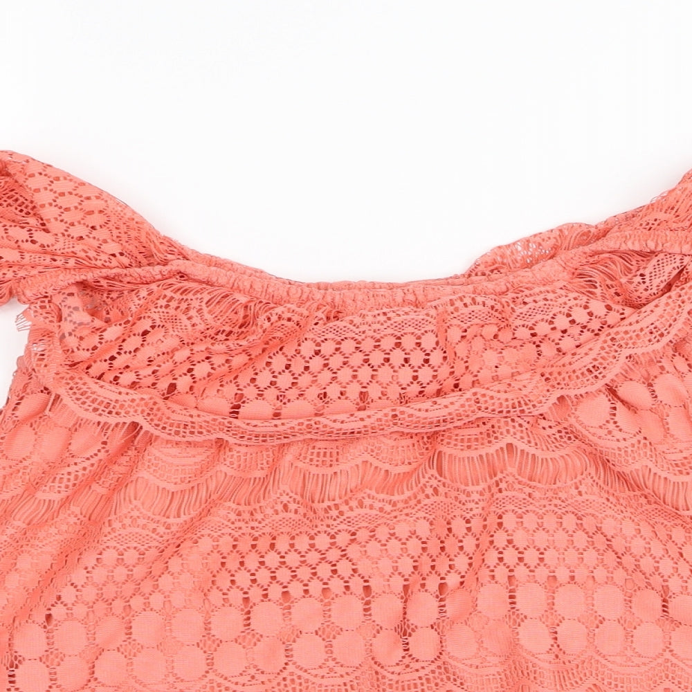 Primark Womens Pink Geometric  Basic Tank Size 6