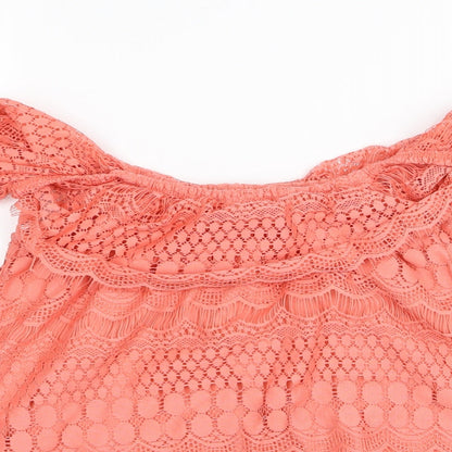 Primark Womens Pink Geometric  Basic Tank Size 6