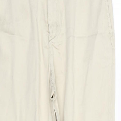 Womens UK Size 10 H&M Regular Fit  Beige Trousers