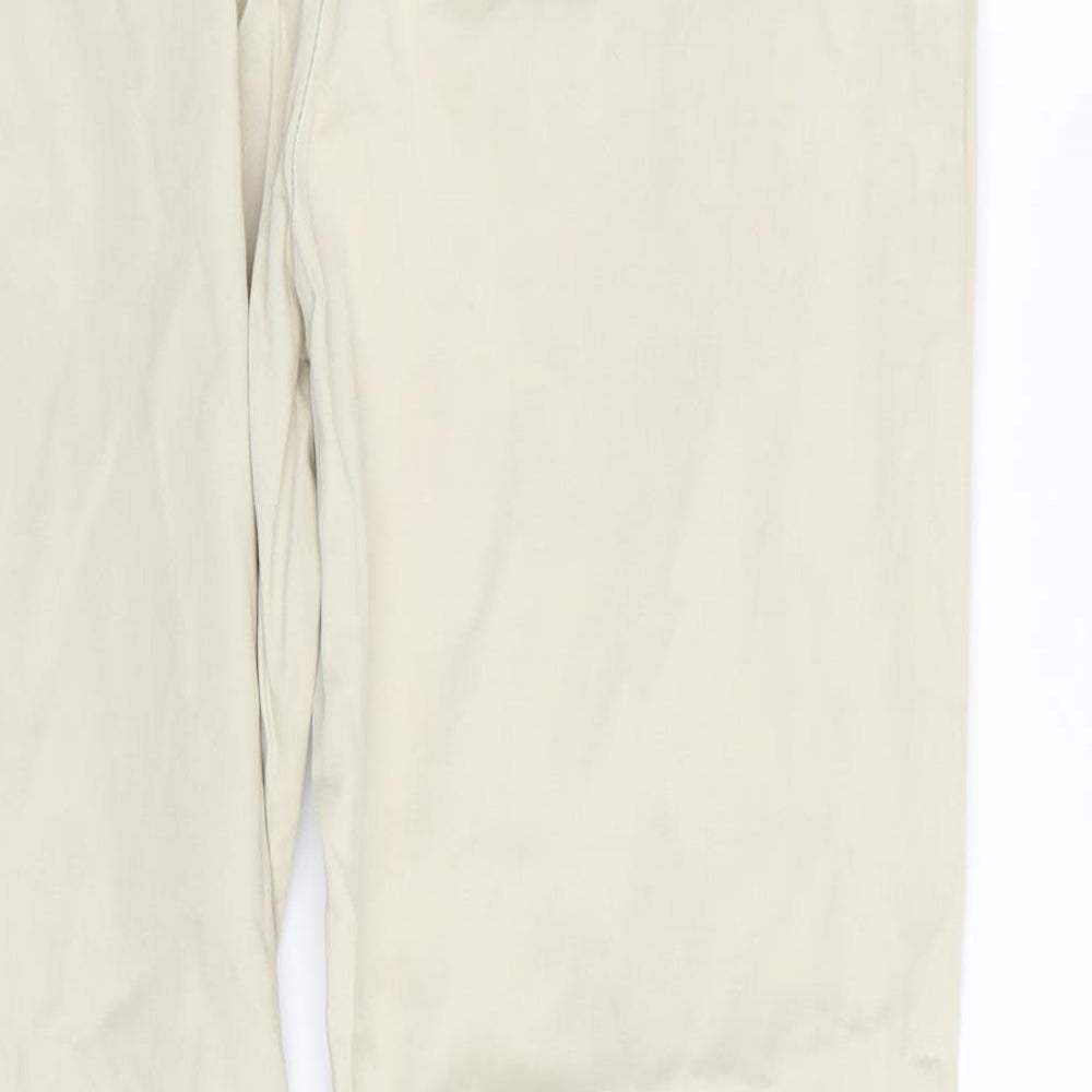 Womens UK Size 10 H&M Regular Fit  Beige Trousers