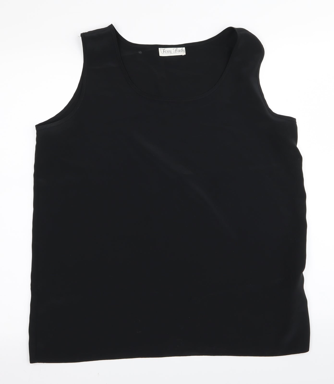 foxy lady Womens Black   Basic Tank Size 16