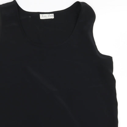 foxy lady Womens Black   Basic Tank Size 16