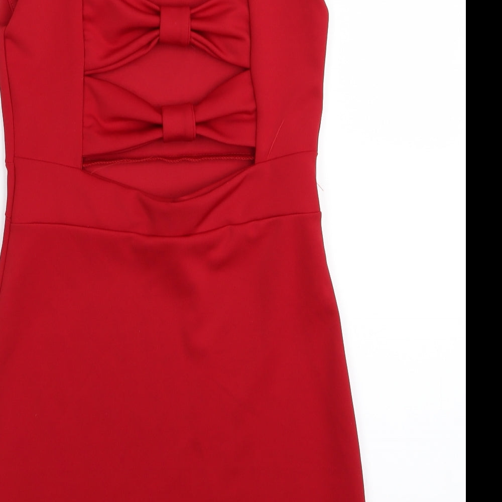 she liked Womens Red   Pencil Dress  Size S