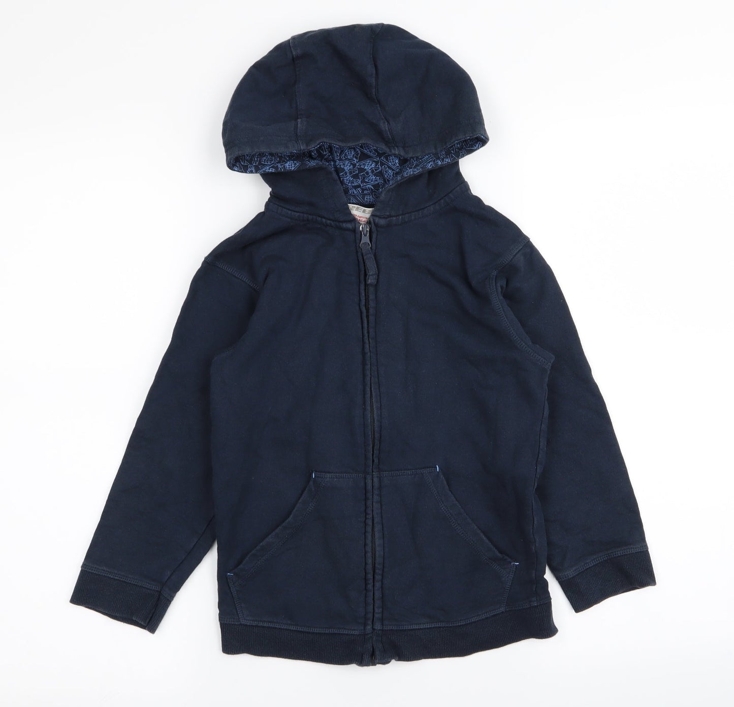 Rebel Boys Blue   Full Zip Jumper Size 6-7 Years