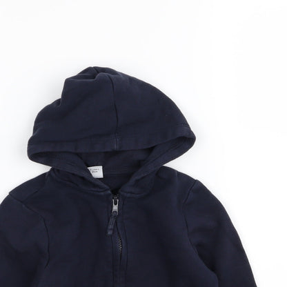 TU Boys Blue   Full Zip Jumper Size 3 Years  - school