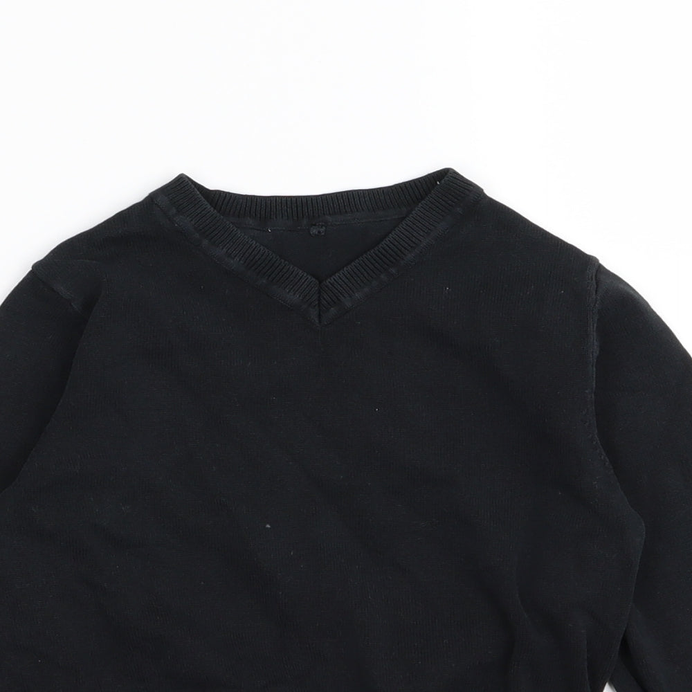 Asda George Girls Black   Pullover Jumper Size 4-5 Years  - School jumper