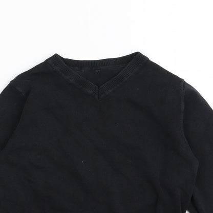Asda George Girls Black   Pullover Jumper Size 4-5 Years  - School jumper