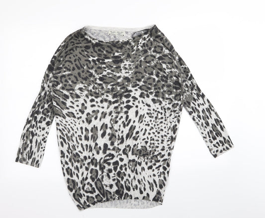 urban bliss Womens Multicoloured Animal Print  Pullover Jumper Size 10