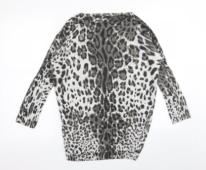 urban bliss Womens Multicoloured Animal Print  Pullover Jumper Size 10