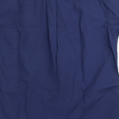 Mens UK Size S Debenhams Blue  Button-Up Short Sleeve Casual Shirt