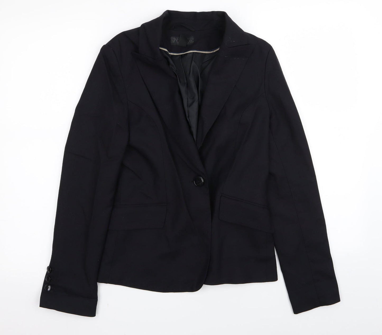 H&M Womens Blue   Jacket Blazer Size 6