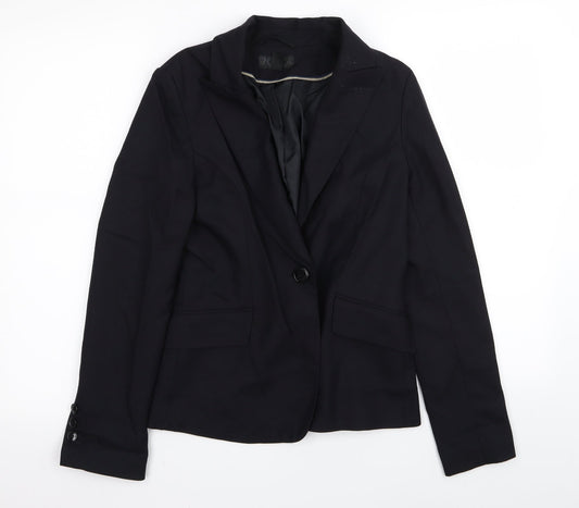 H&M Womens Blue   Jacket Blazer Size 6
