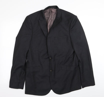 Mens UK Size 42 M&S Regular Black Suit Jacket
