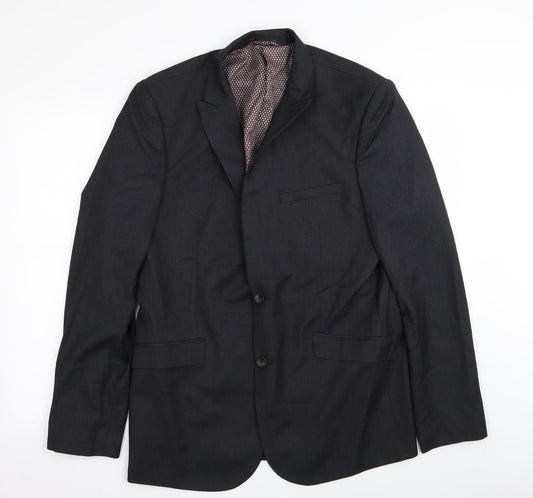 Mens UK Size 42 M&S Regular Black Suit Jacket
