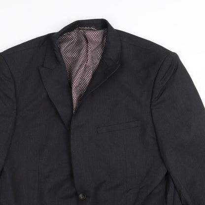 Mens UK Size 42 M&S Regular Black Suit Jacket