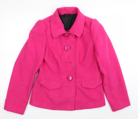 M&S Womens Pink   Jacket Blazer Size 12