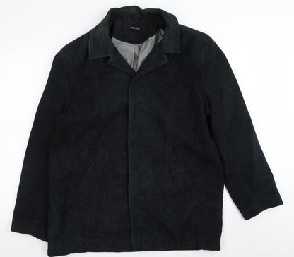 Asda George Mens Green   Overcoat Coat Size L