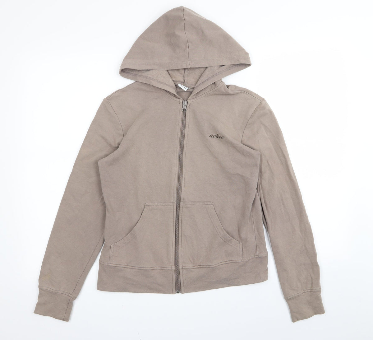 Target Womens Brown   Full Zip Jumper Size 10