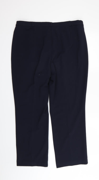M&S Womens Blue   Trousers  Size 16 L26 in
