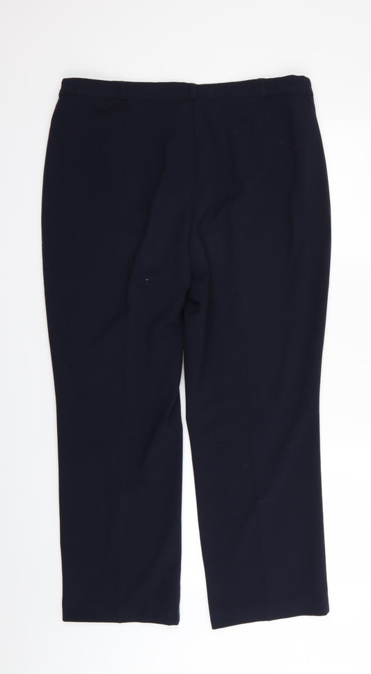 M&S Womens Blue   Trousers  Size 16 L26 in
