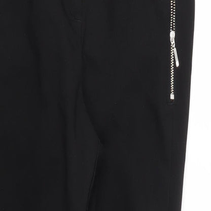 Papaya Womens Black   Trousers  Size 10 L26 in