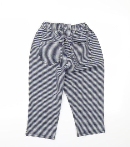 Womens UK Size 30 in Preworn Regular Fit Capri Blue Trousers