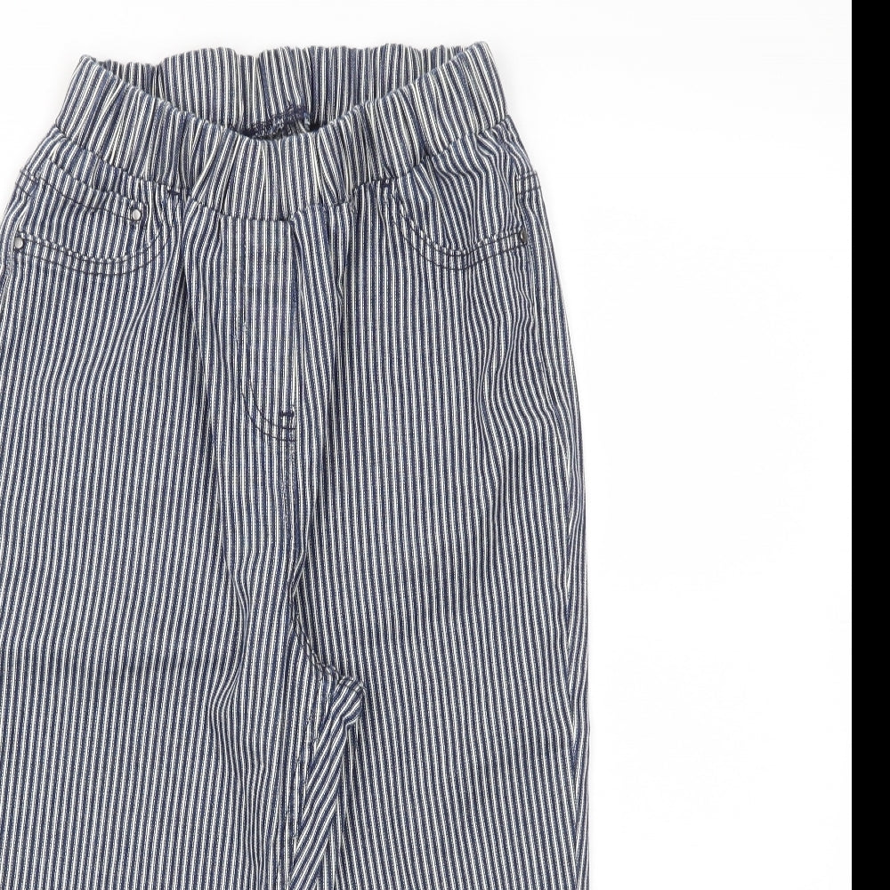 Womens UK Size 30 in Preworn Regular Fit Capri Blue Trousers