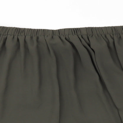 Blue Vanilla Womens Green Houndstooth  Basic T-Shirt Size 12