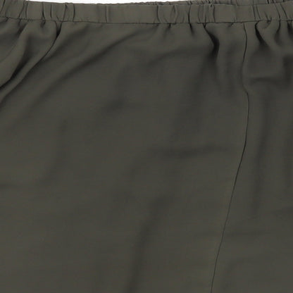 Blue Vanilla Womens Green Houndstooth  Basic T-Shirt Size 12