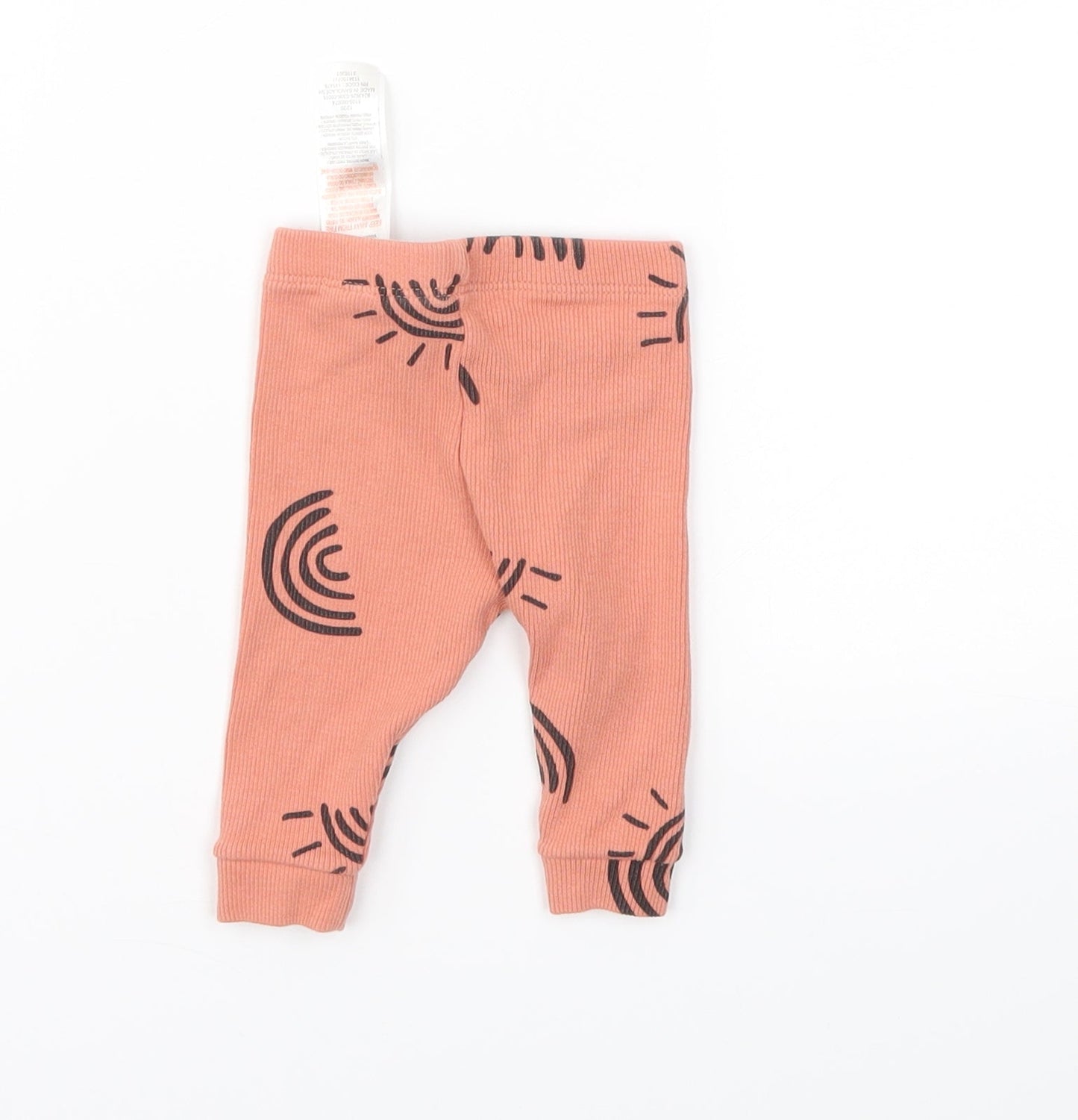Primark Girls Pink Geometric  Capri Leggings Size 0-3 Months