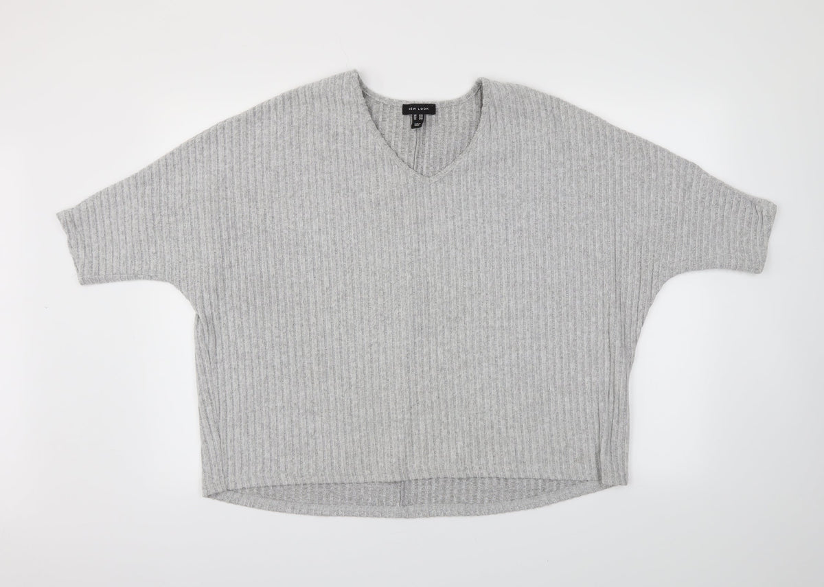 New Look Womens Grey   Pullover Jumper Size M