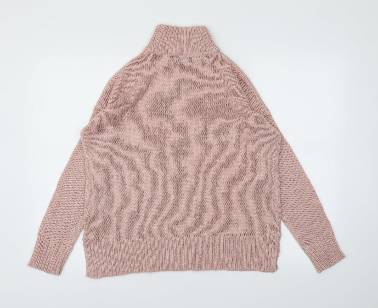New Look Womens Pink   Henley Jumper Size S