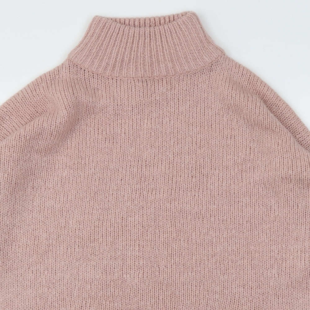 New Look Womens Pink   Henley Jumper Size S