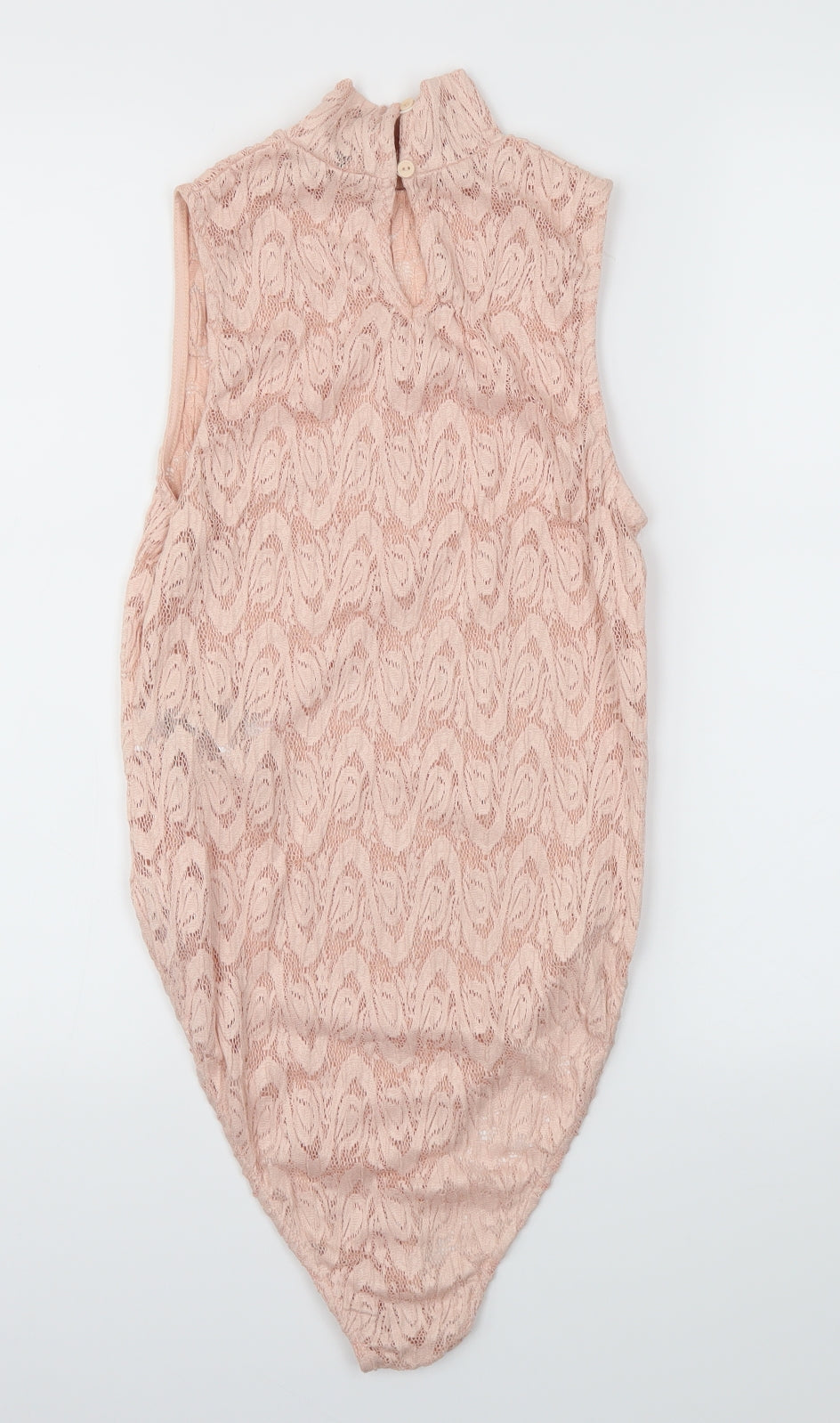 New Look Womens Pink   Bodysuit One-Piece Size 10