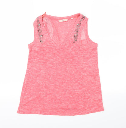 Womens UK Size 8 NEXT Pink Basic T-Shirt