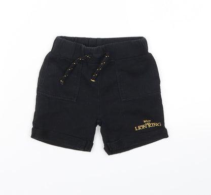 Primark Boys Black Animal Print  Capri Trousers Size 3-6 Months