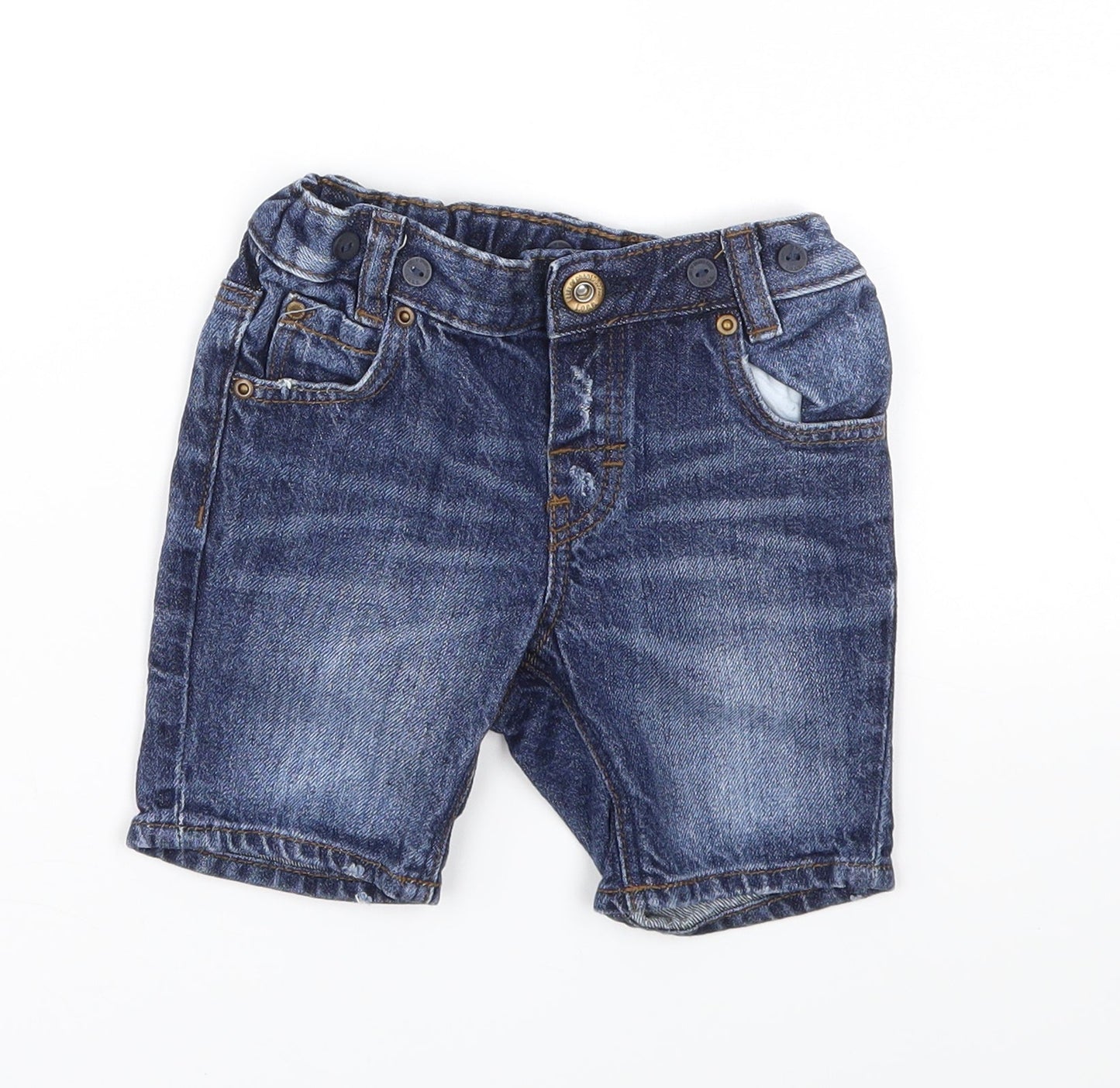 H&M Boys Blue   Capri Jeans Size 9-12 Months